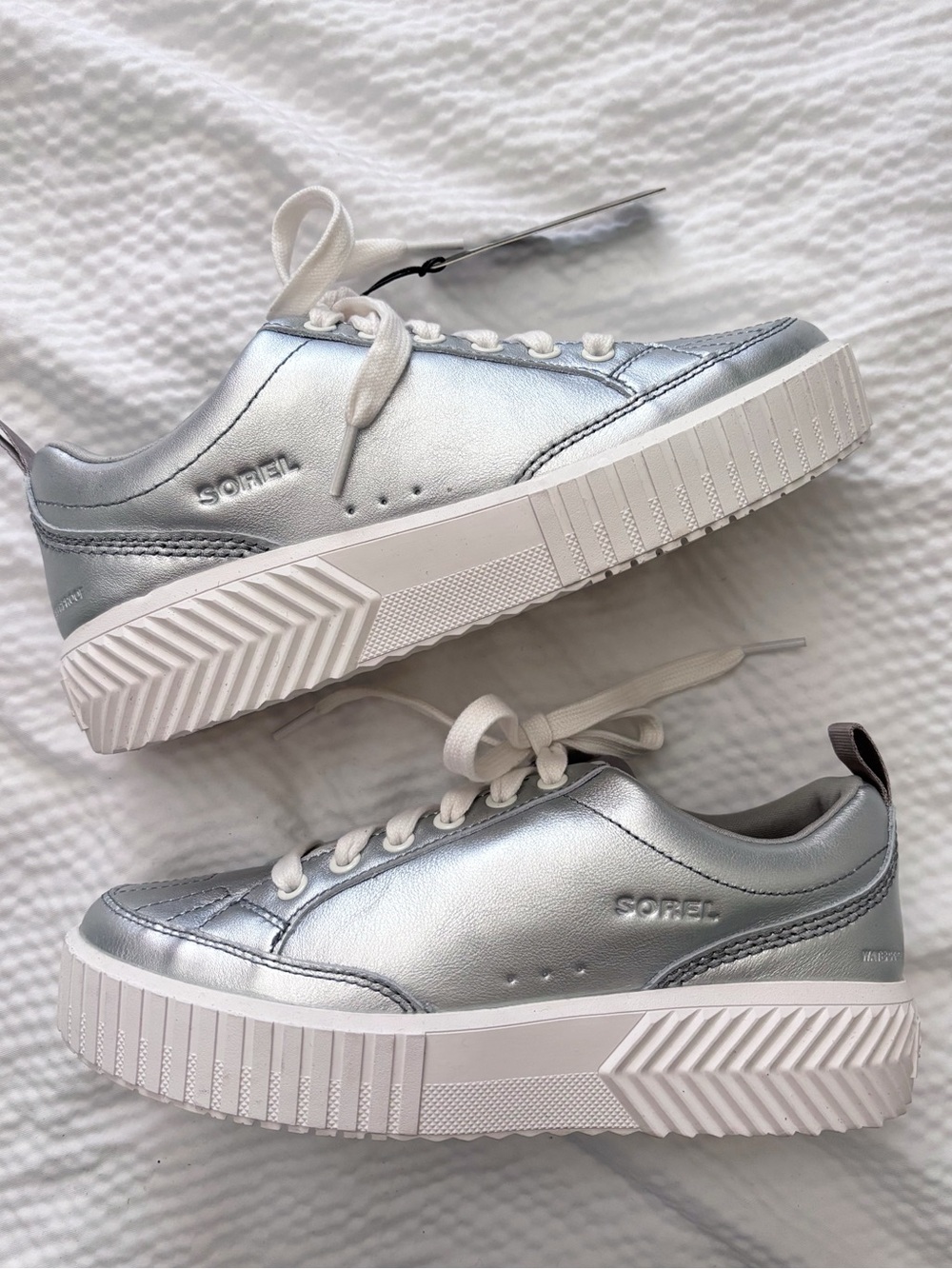 Sorel Metallic Platform Waterproof Sneakers